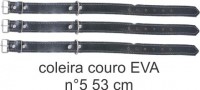 coleira couro EVA n° 05 - 53 cm